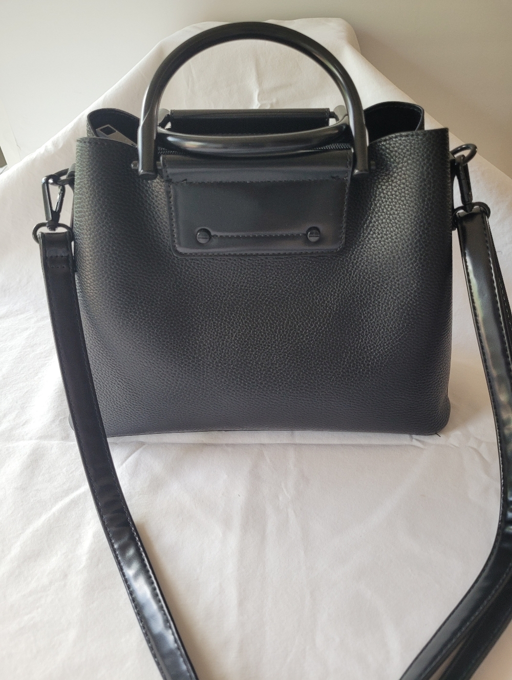 ALDO Black Structured Top-Handle/crossbody Women’s Bag
